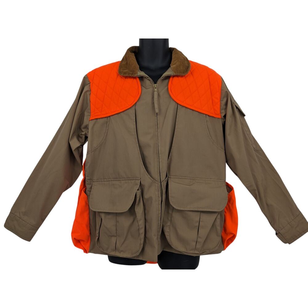 NWOT COLD STORAGE JACKET Foul Weather Gear Orange Blaze Hunting Pockets Men's M